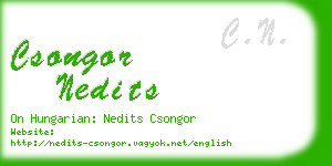 csongor nedits business card